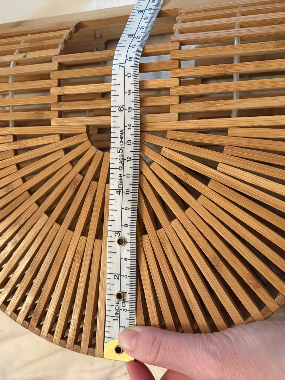 Handheld Bamboo Cult Gaia Ark INSPIRED Clutch - Natural Tan - Picture 9 of 9
